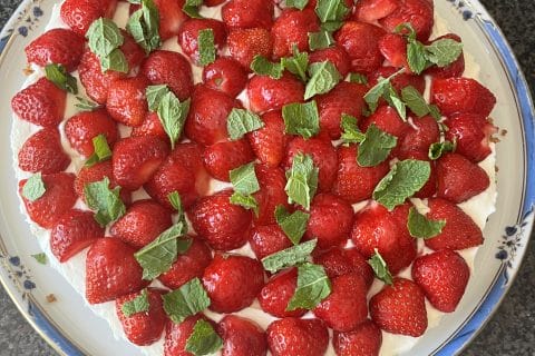 Cliquez pour zoomer ! Tarte aux fraises sans cuisson Thermomix par Noëlle