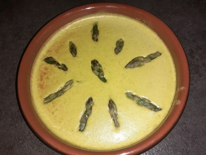 Cliquez pour zoomer ! Flan aux asperges et parmesan Thermomix par Valouval