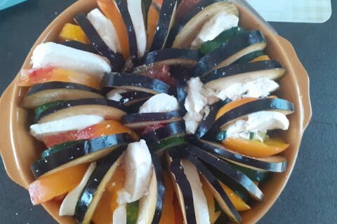 Cliquez pour zoomer ! Tian de légumes et mozarella au Thermomix