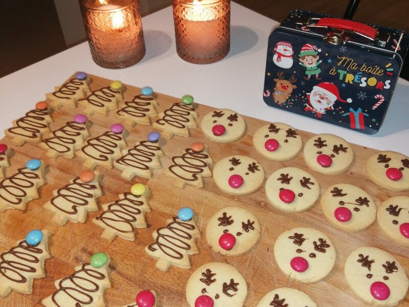 Cliquez pour zoomer ! Sablés rennes de Noël Thermomix par lora95