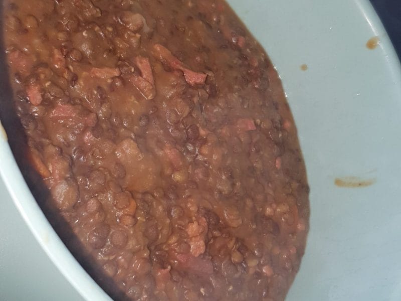 Cliquez pour zoomer ! Lentilles et ses saucisses Thermomix par Doudoune57