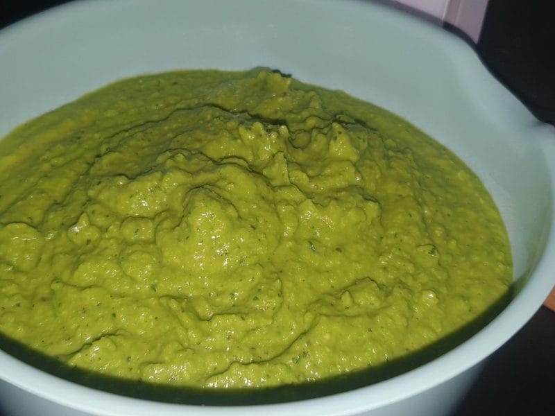 Cliquez pour zoomer ! Velouté de courgettes, petits pois et basilic Thermomix par Doudoune57