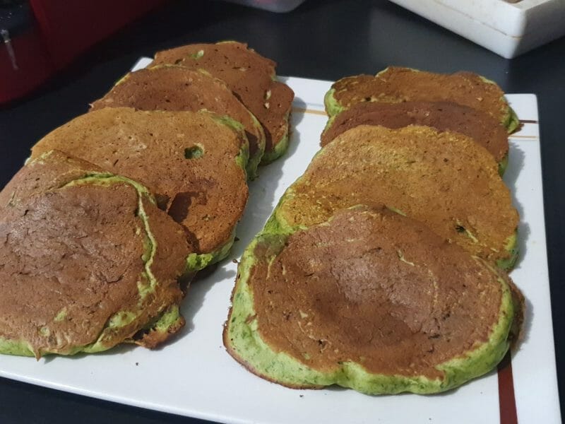Cliquez pour zoomer ! Pancakes banane et épinards Thermomix par Doudoune57