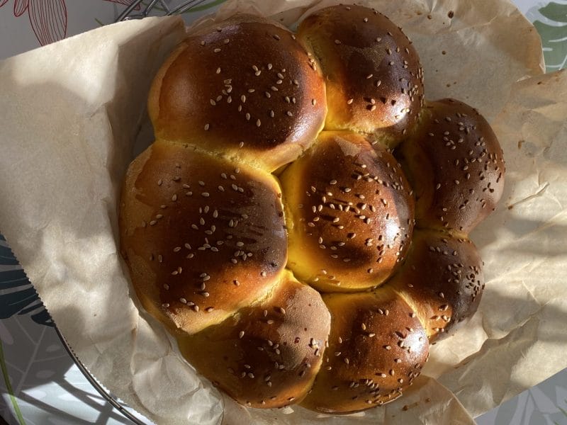 Cliquez pour zoomer ! Pão de Abóbora – Brioche à la courge Thermomix par Mamie64