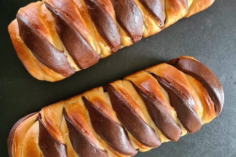 Cliquez pour zoomer ! Brioche marbrée Thermomix par tinevalou