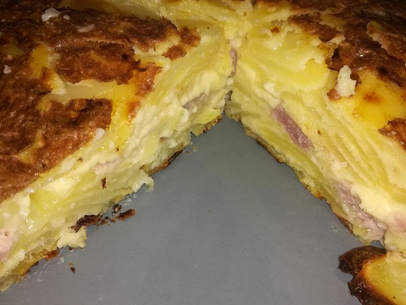 Cliquez pour zoomer ! Gâteau invisible raclette Thermomix par notaphinou