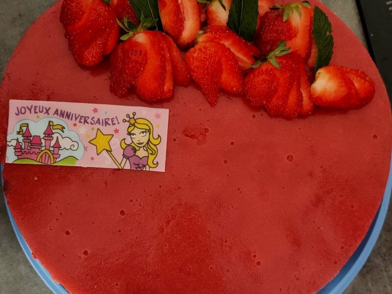 Cliquez pour zoomer ! Bavarois aux fraises Thermomix par notaphinou