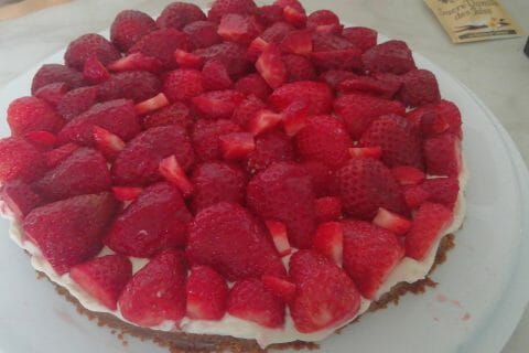 Cliquez pour zoomer ! Tarte aux fraises sans cuisson au Thermomix