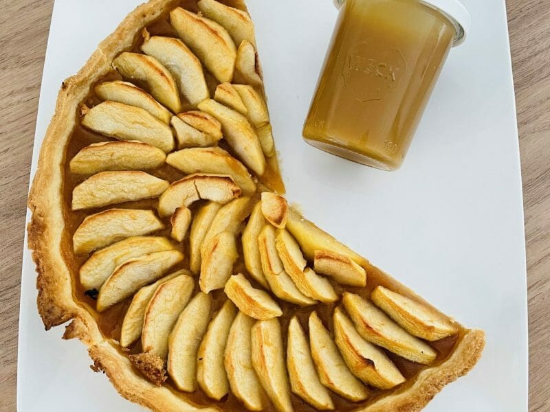 Cliquez pour zoomer ! Tarte pom’pote et caramel beurre salé Thermomix par Chappie74