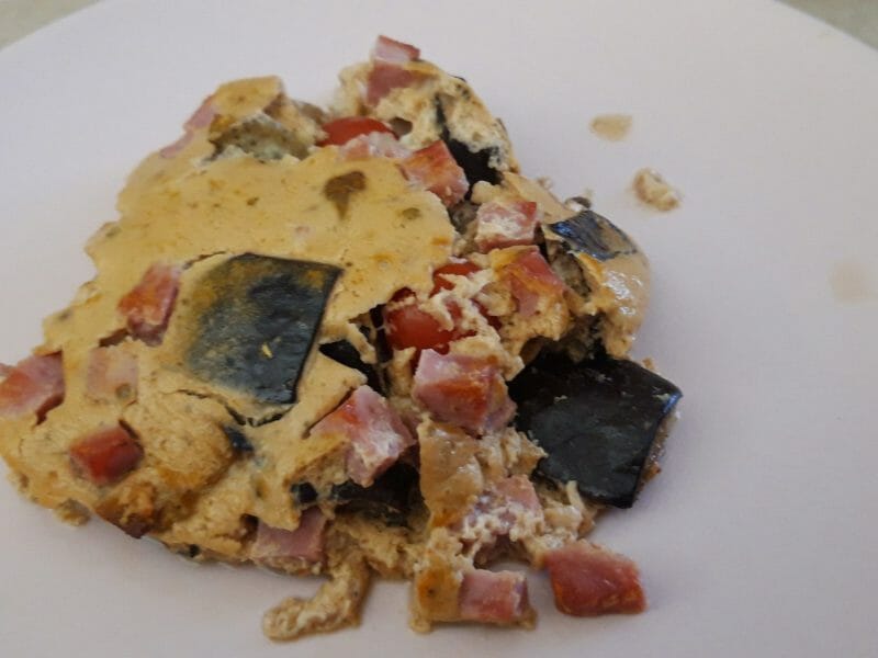 Cliquez pour zoomer ! Clafoutis aubergines et tomates Thermomix par Cricri-25