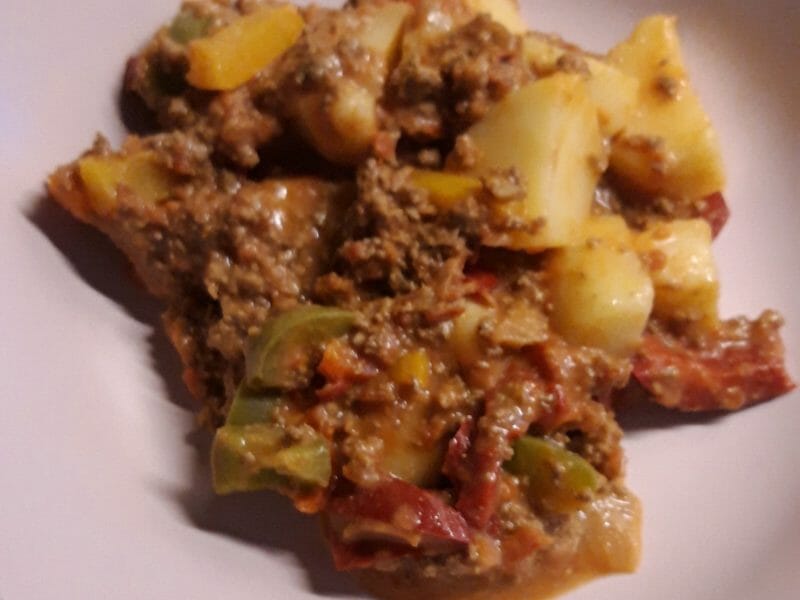 Cliquez pour zoomer ! Boeuf aux poivrons et pommes de terre Thermomix par Cricri-25