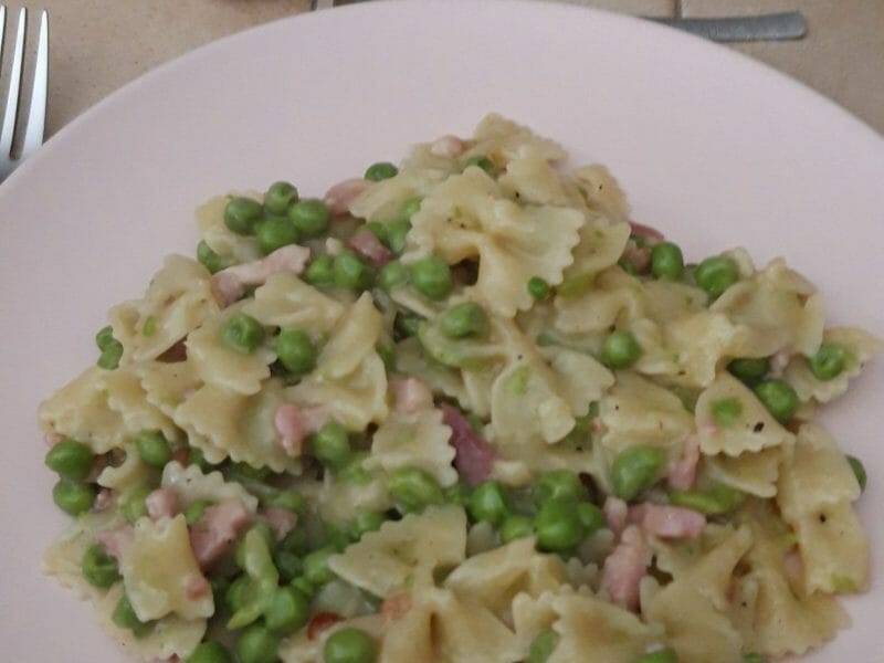 Cliquez pour zoomer ! Pâtes aux petits pois et lardons Thermomix par Cricri-25