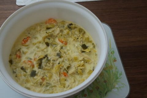 Cliquez pour zoomer ! Crevettes roses aux poireaux Thermomix par Cricri-25