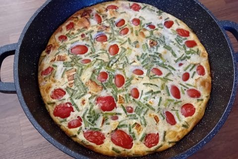Cliquez pour zoomer ! Clafoutis tomates cerises et fromage de chèvre Thermomix par Cricri-25