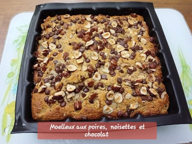 Cliquez pour zoomer ! Moelleux poires, noisettes et chocolat Thermomix par Cricri-25