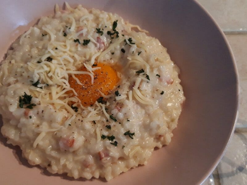 Cliquez pour zoomer ! Risotto façon carbonara Thermomix par Cricri-25