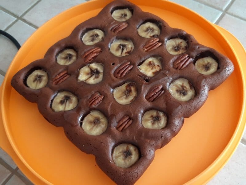 Cliquez pour zoomer ! Brownie fondant choco-banane Thermomix par Cricri-25