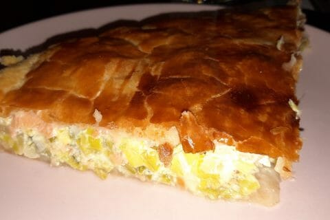 Cliquez pour zoomer ! Tourte aux poireaux et au saumon fumé Thermomix par Cricri-25