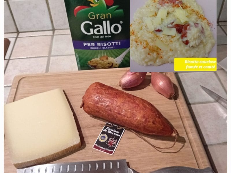 Cliquez pour zoomer ! Risotto à la saucisse fumée et au comté Thermomix par Cricri-25