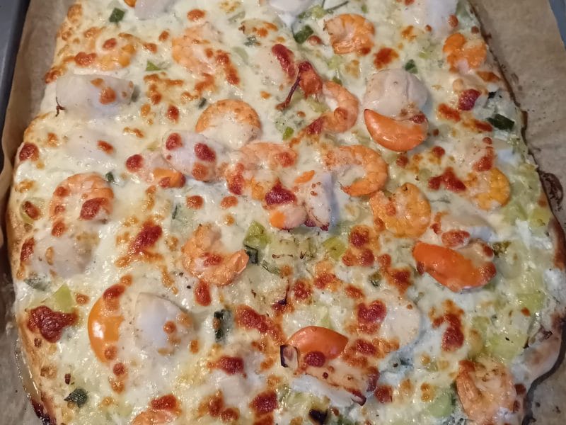 Cliquez pour zoomer ! Pizza terre et mer Thermomix par Cricri-25