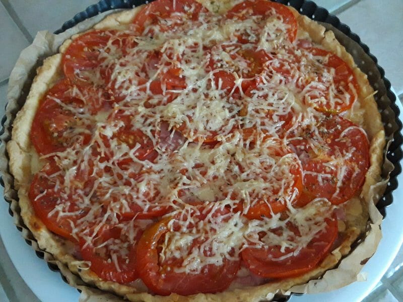 Cliquez pour zoomer ! Tarte tomates et jambon Thermomix par Cricri-25
