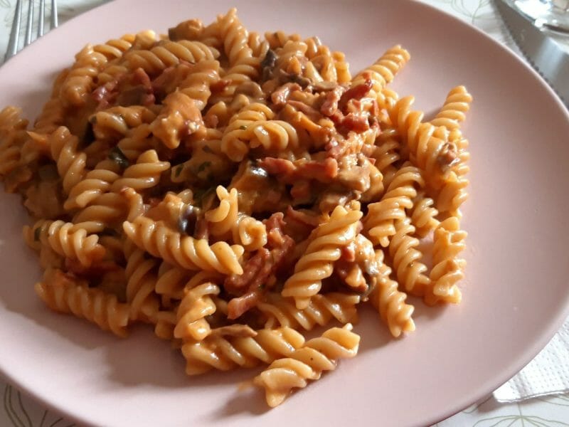Cliquez pour zoomer ! One pot pasta aubergines, lardons et champignons Thermomix par Cricri-25