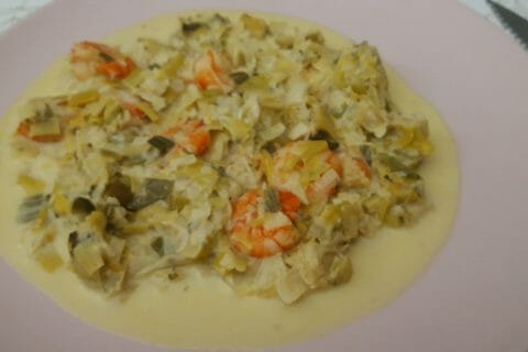 Cliquez pour zoomer ! Crevettes roses aux poireaux Thermomix par Cricri-25