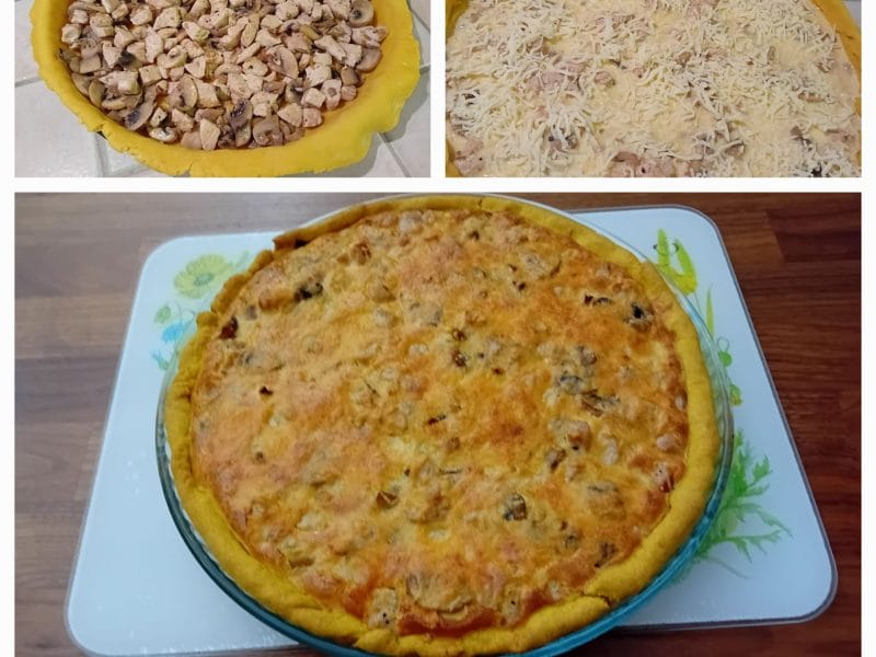 Cliquez pour zoomer ! Tarte au poulet et champignons Thermomix par Cricri-25