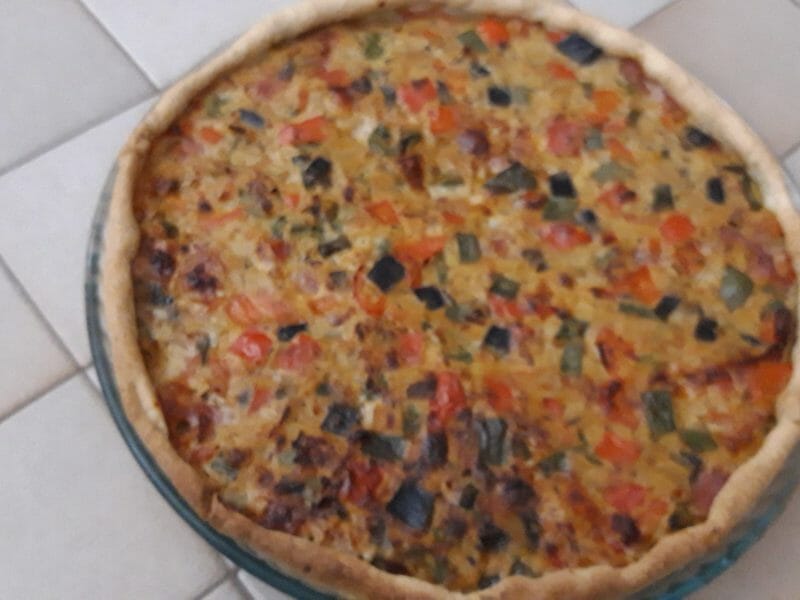 Cliquez pour zoomer ! Tarte salée aux légumes d’été Thermomix par Cricri-25