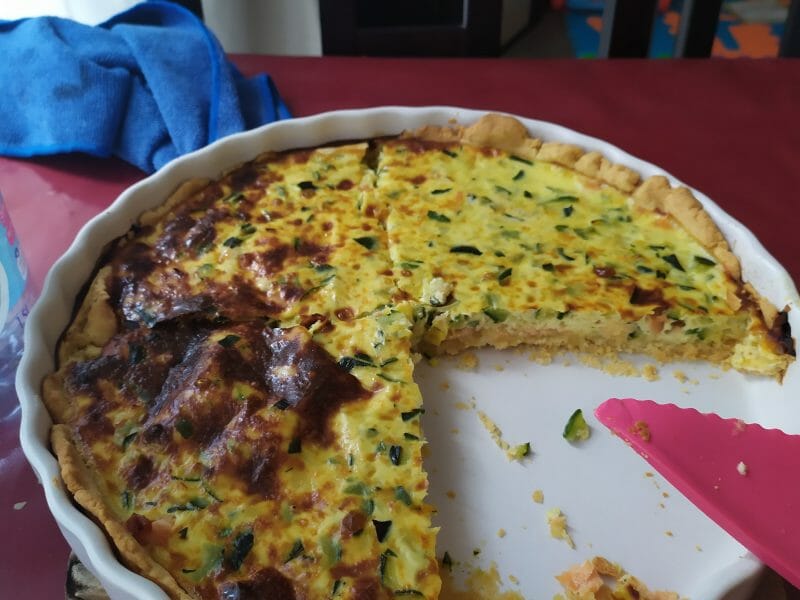 Cliquez pour zoomer ! Quiche saumon et courgettes Thermomix par Elobobsam