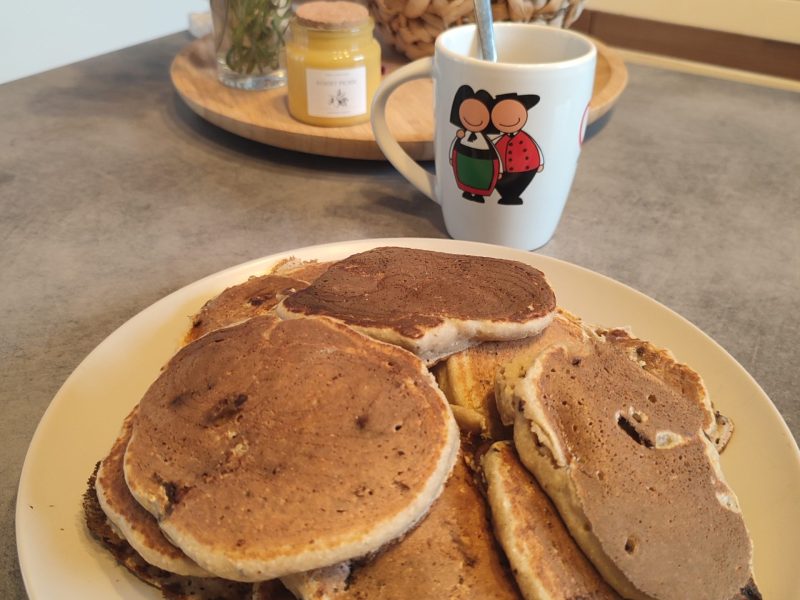 Cliquez pour zoomer ! Pancakes healthy flocons d’avoine et banane Thermomix par Elobobsam