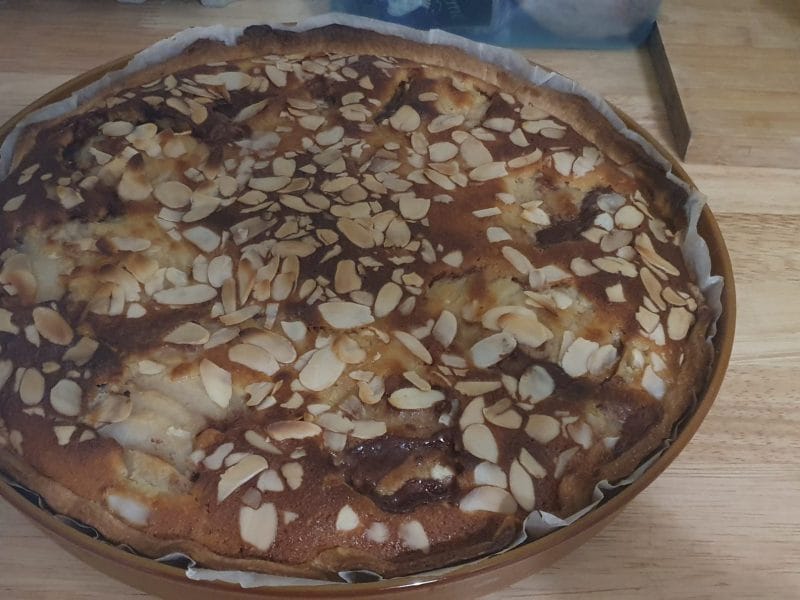 Cliquez pour zoomer ! Tarte aux poires sur lit de chocolat Thermomix par alexia_451