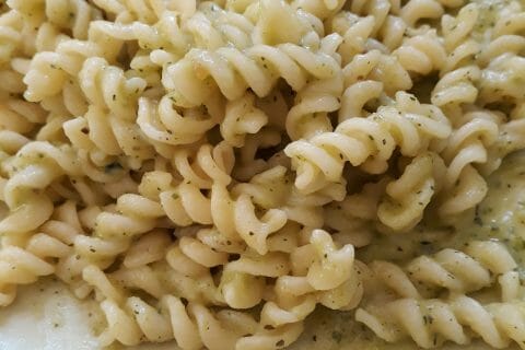 Cliquez pour zoomer ! Farfalle à la crème de courgettes au Thermomix