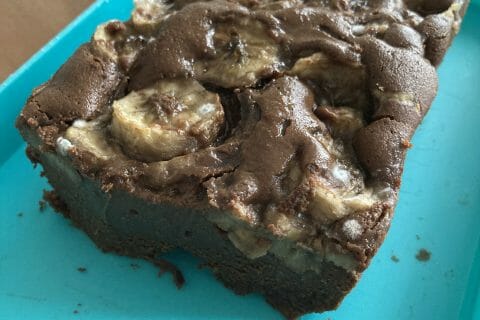 Cliquez pour zoomer ! Brownie fondant choco-banane au Thermomix