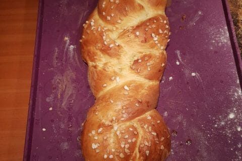 Cliquez pour zoomer ! Brioche tressée à la mie filante au Thermomix
