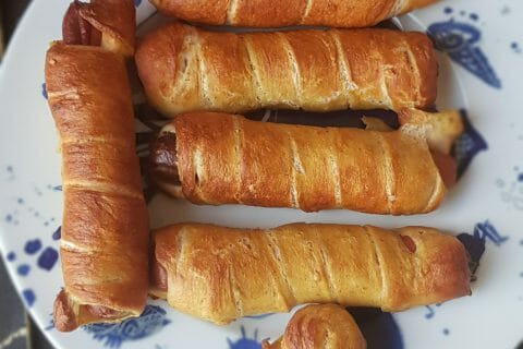 Cliquez pour zoomer ! Pretzel dog au Thermomix