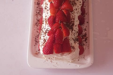 Cliquez pour zoomer ! Fraisier roulé au Thermomix