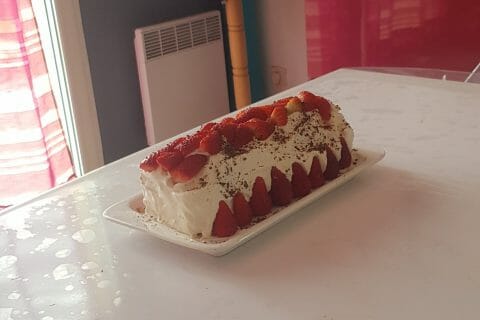 Cliquez pour zoomer ! Fraisier roulé au Thermomix