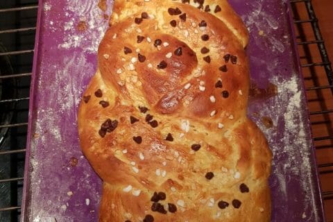 Cliquez pour zoomer ! Brioche tressée à la mie filante au Thermomix