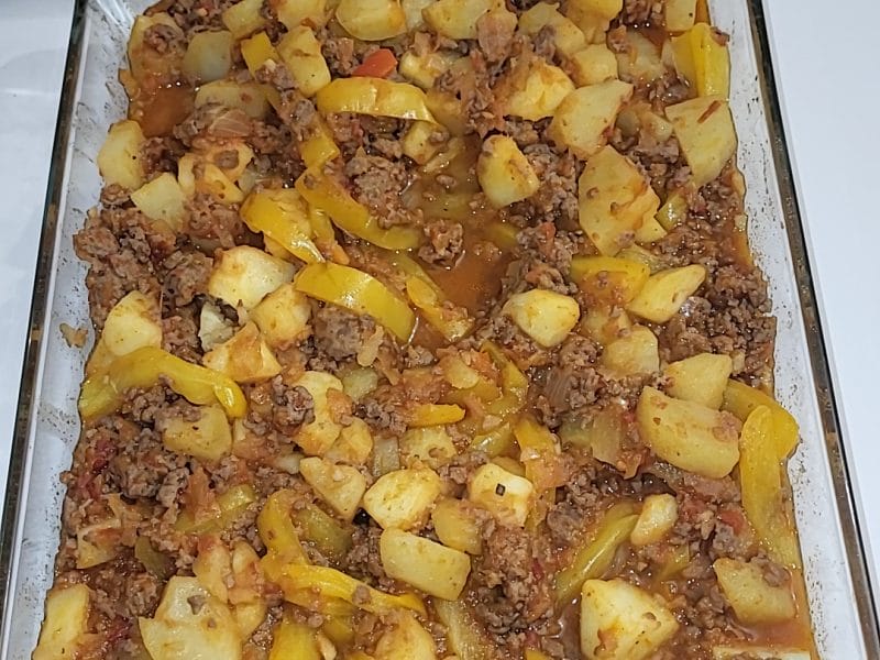 Cliquez pour zoomer ! Boeuf aux poivrons et pommes de terre Thermomix par sabrina_4