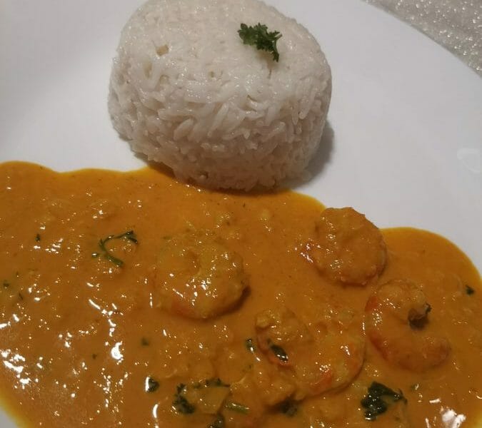 Cliquez pour zoomer ! Curry de crevettes au lait de coco Thermomix par Sisigwide