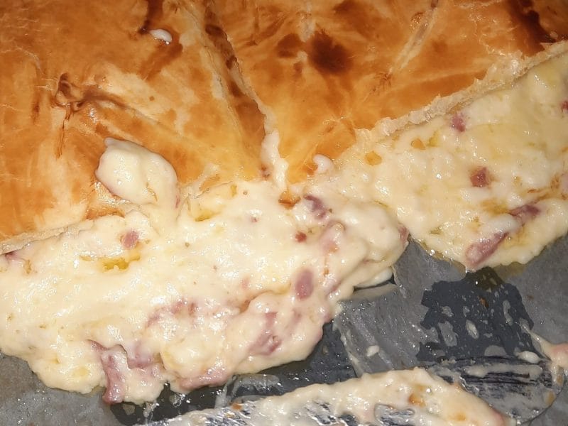 Cliquez pour zoomer ! Tourte lardons et comté Thermomix par anne_tvn