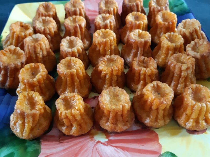 Cliquez pour zoomer ! Mini cannelés chorizo comté Thermomix par Gourmandises