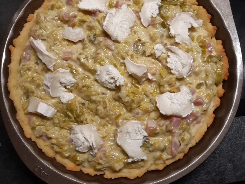Cliquez pour zoomer ! Tarte aux poireaux Thermomix par Gourmandises