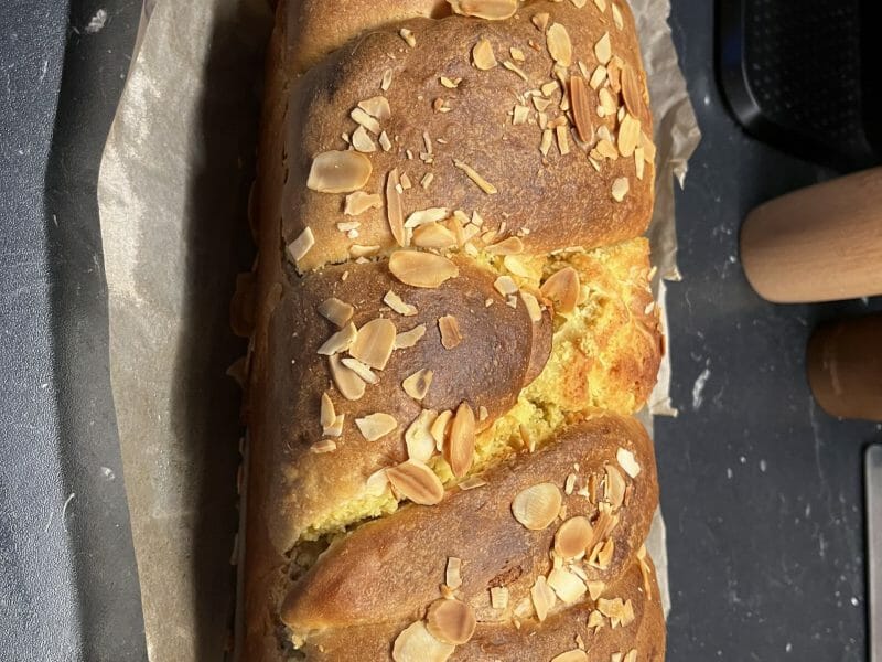 Cliquez pour zoomer ! Brioche à la crème d’amande Thermomix par Mi ange mi demon