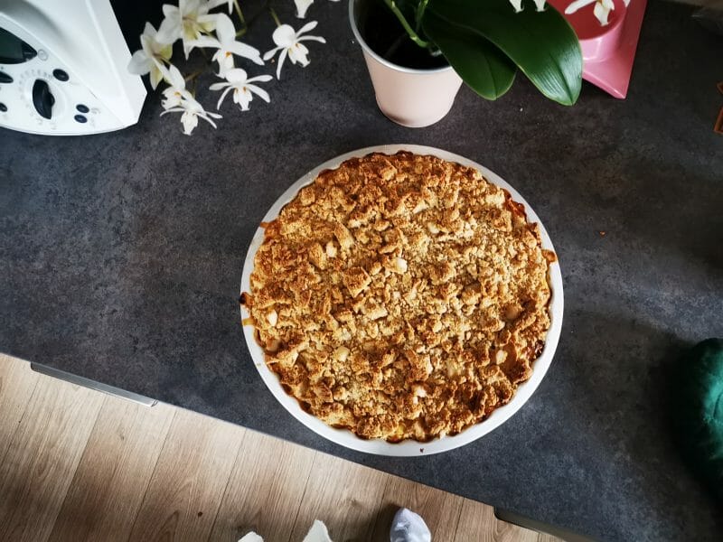 Cliquez pour zoomer ! Tarte aux pommes façon crumble Thermomix par Mirage8894