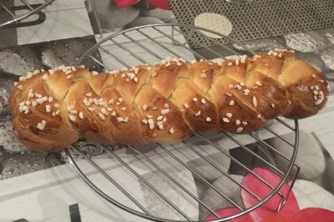 Cliquez pour zoomer ! Brioche tressée à la mie filante Thermomix par cyn121011