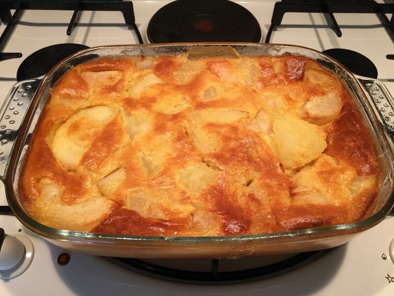 Cliquez pour zoomer ! Clafoutis aux poires et aux raisins secs Thermomix par cha29