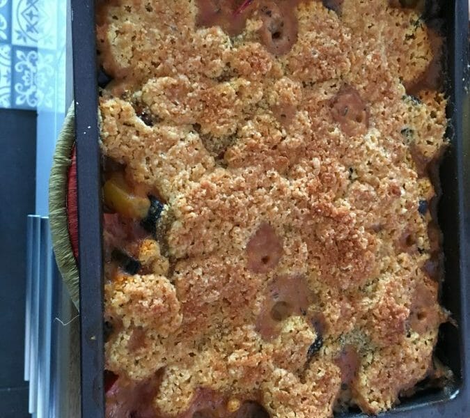 Cliquez pour zoomer ! Crumble aux légumes provençaux Thermomix par Lamissnaw