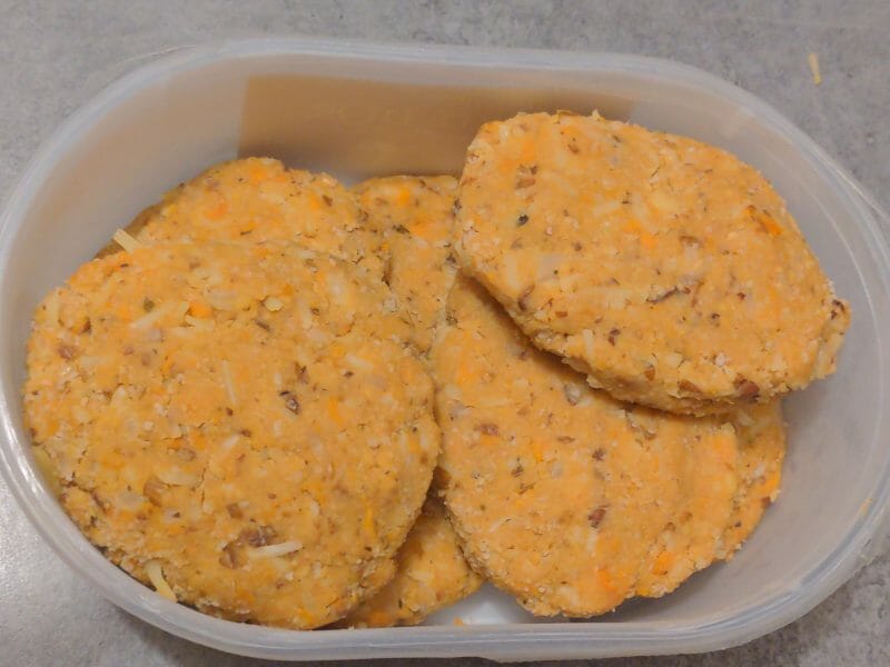 Cliquez pour zoomer ! Steaks lentilles, pois chiches, courgettes Thermomix par lionneye